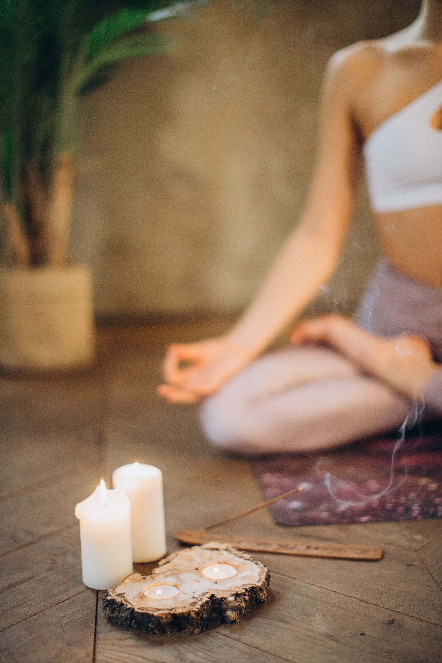 Bougies et encens, ambiance de détente